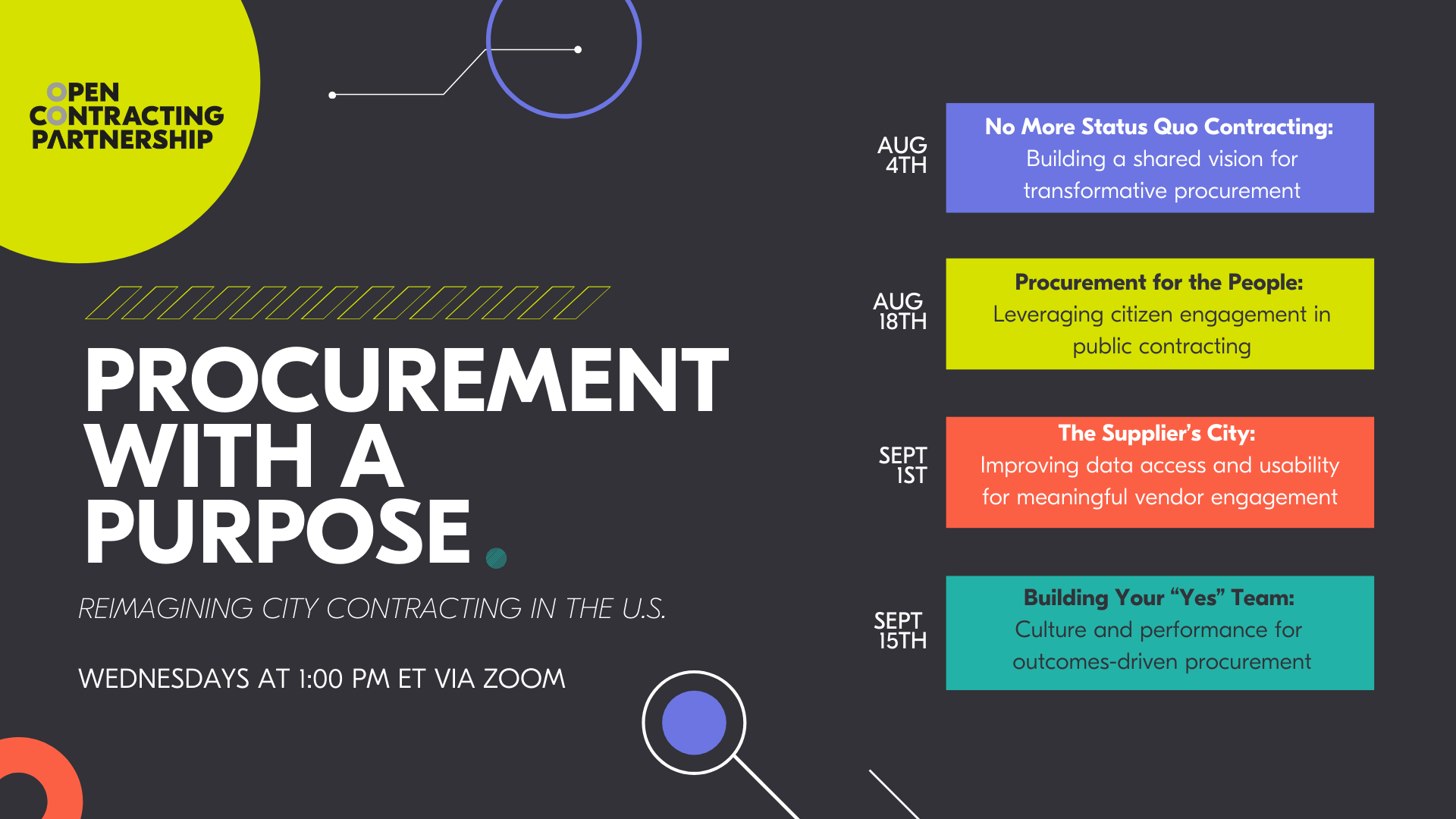 Introducing: Procurement with a Purpose—an OCP webinar series