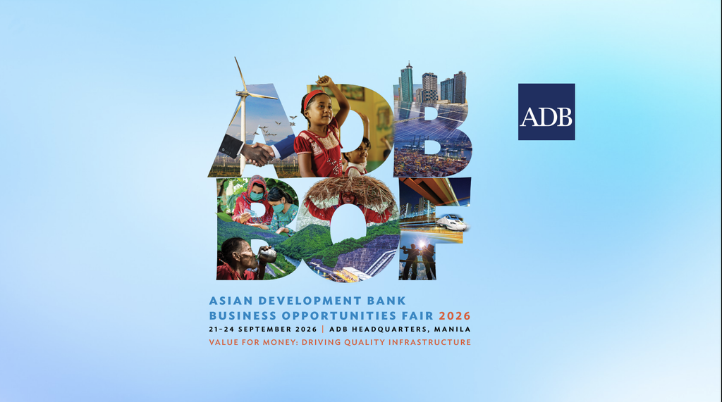 Asian Development Bank
Business Opportunities Fair 2026
21-24 September 2026 | ADB Headquarters, Manila
Value for money: Driving quality infrastructure
